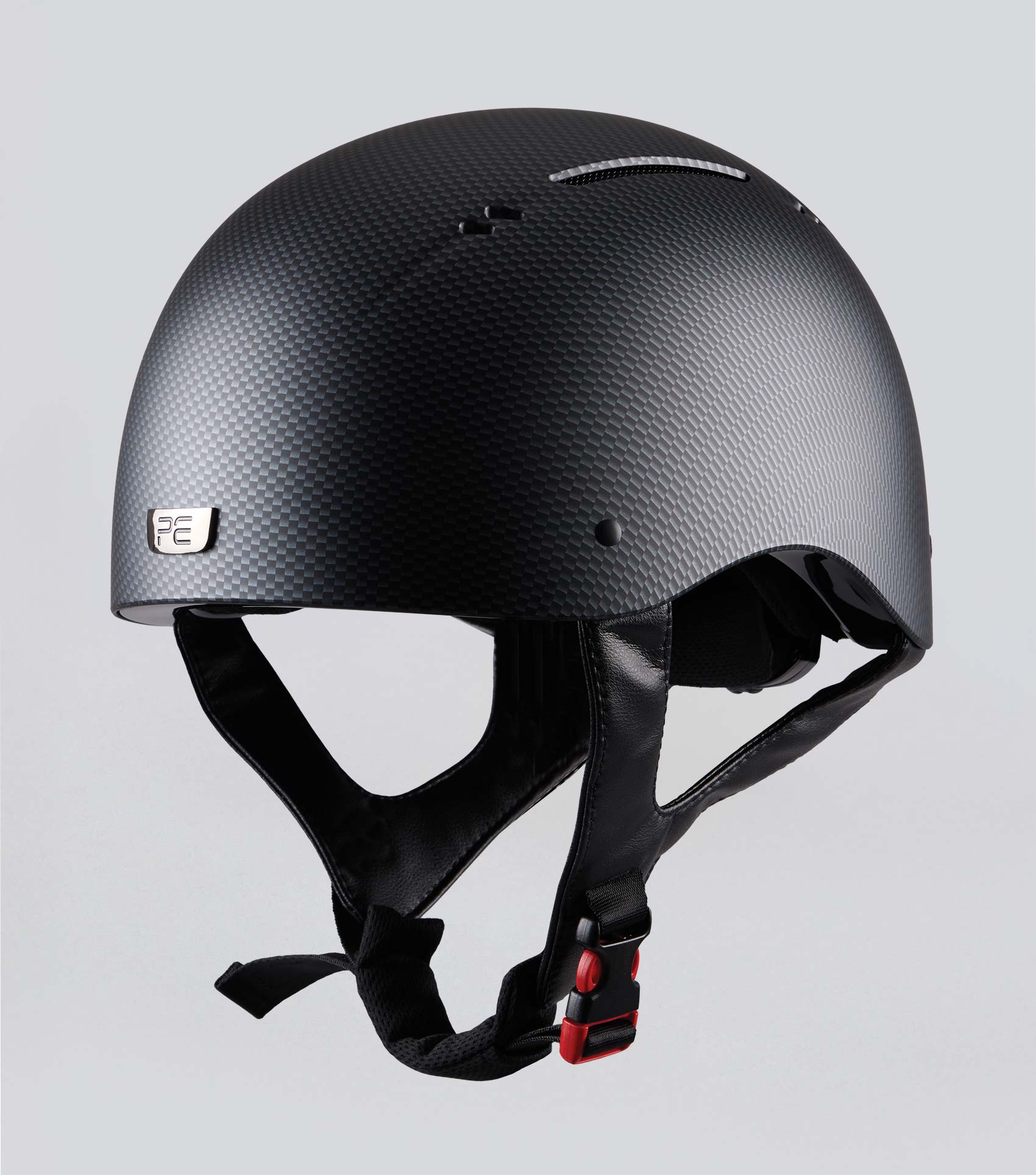 PREMIER EQUINE ARTEMIS Matte Carbon Shield Black Jockey Skull Riding Helmet