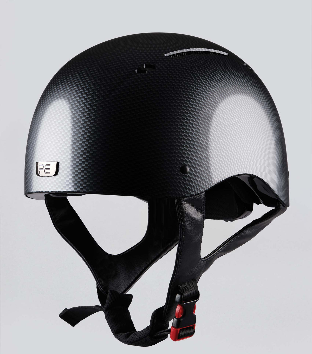 Premier Equine Artemis Carbon Shield Black Jockey Skull Riding Helmet - Glossy Finish, PAS 015/EN 1384 Certified