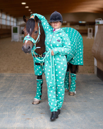 Supreme Products Dotty Fleece Rug Gorgeous Green