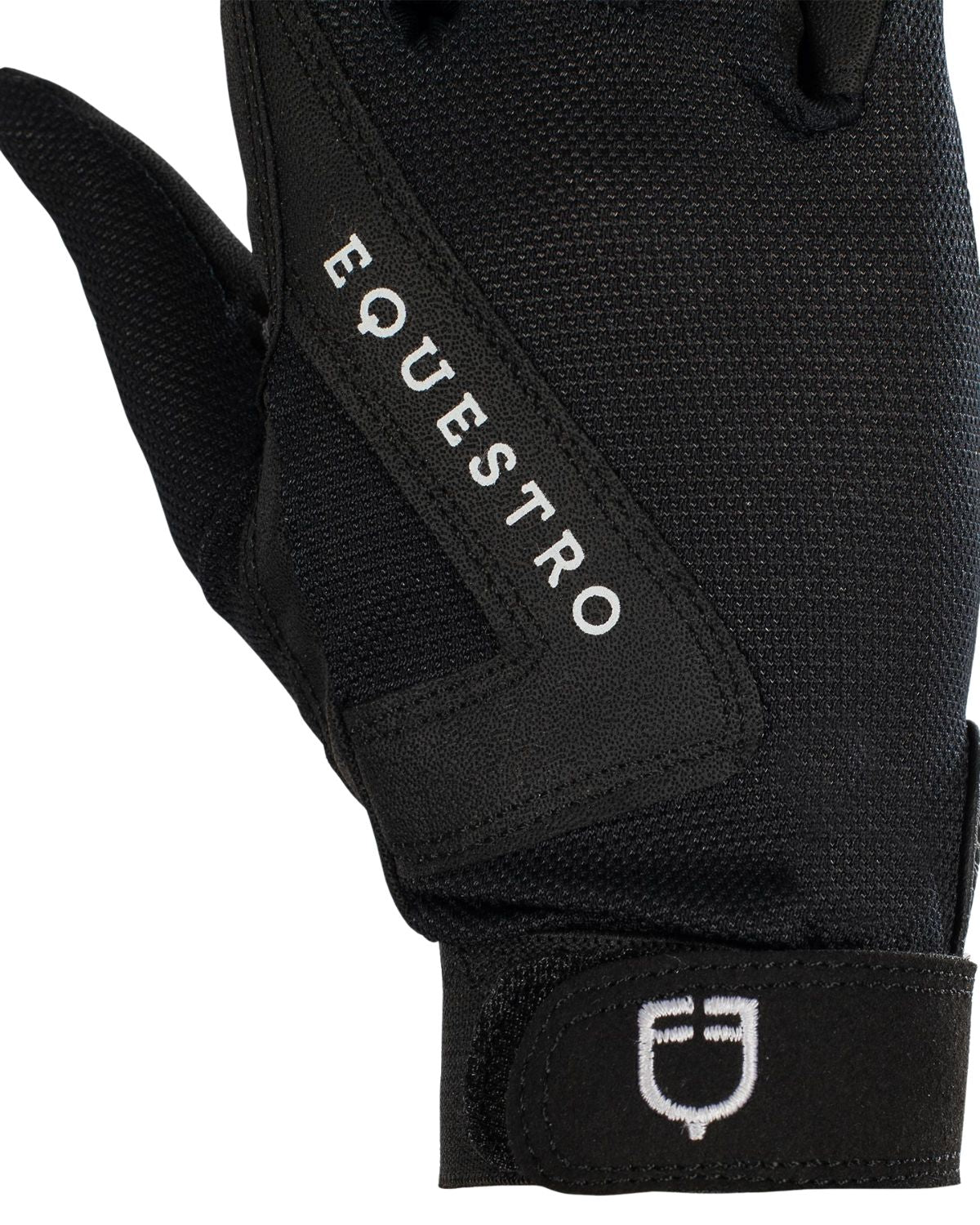 Equestro Gloves In Technical Fabric Black