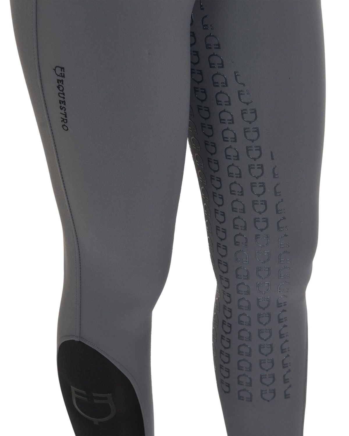 Equestro Women's Full Grip Slim Fit Breeches Asphalt