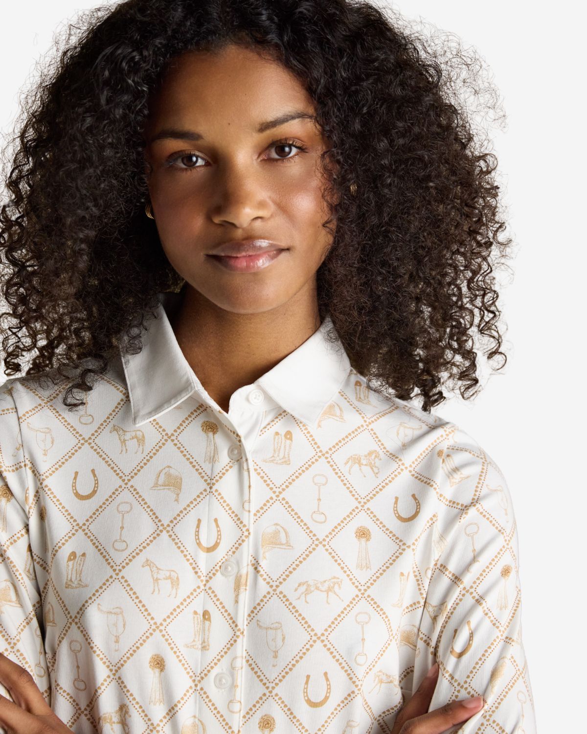 Joules Charlotte Horse Icons Printed Jersey Shirt | Equiflair