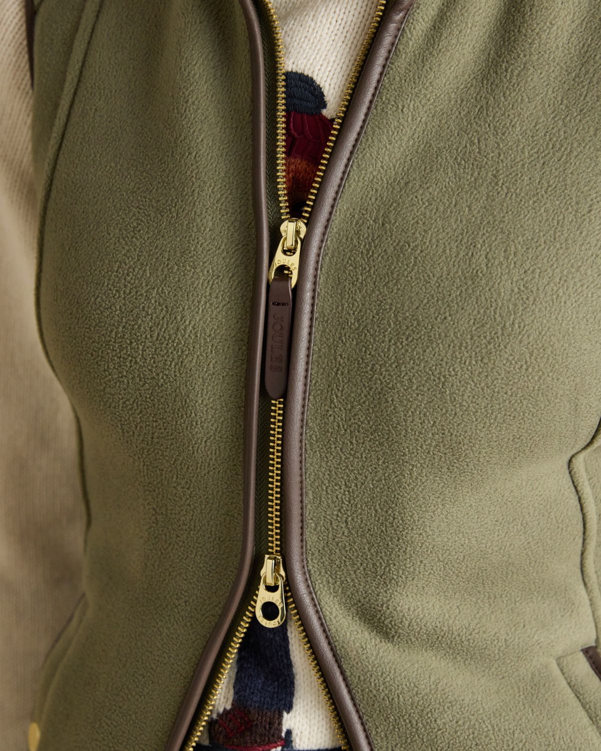 Joules Heritage Light Green Regular Fleece Gilet | Equiflair