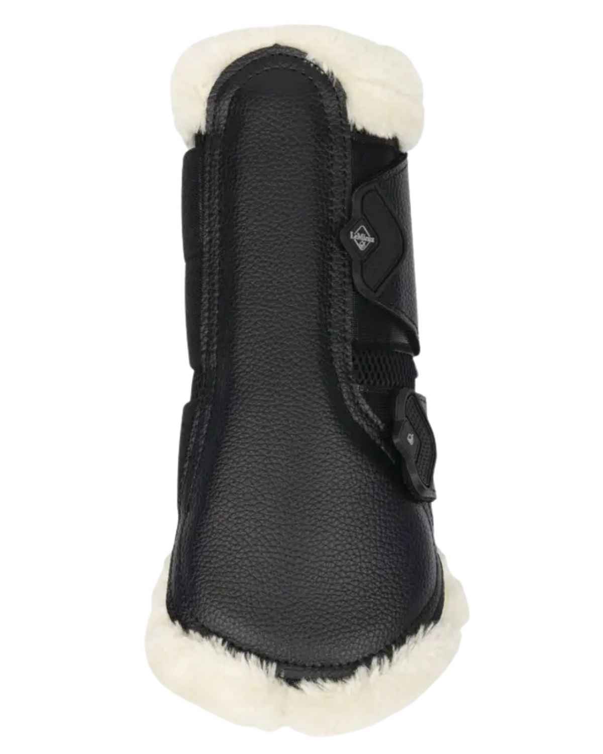 LeMieux Fleece Edged Mesh Brushing Boots Black/Natural