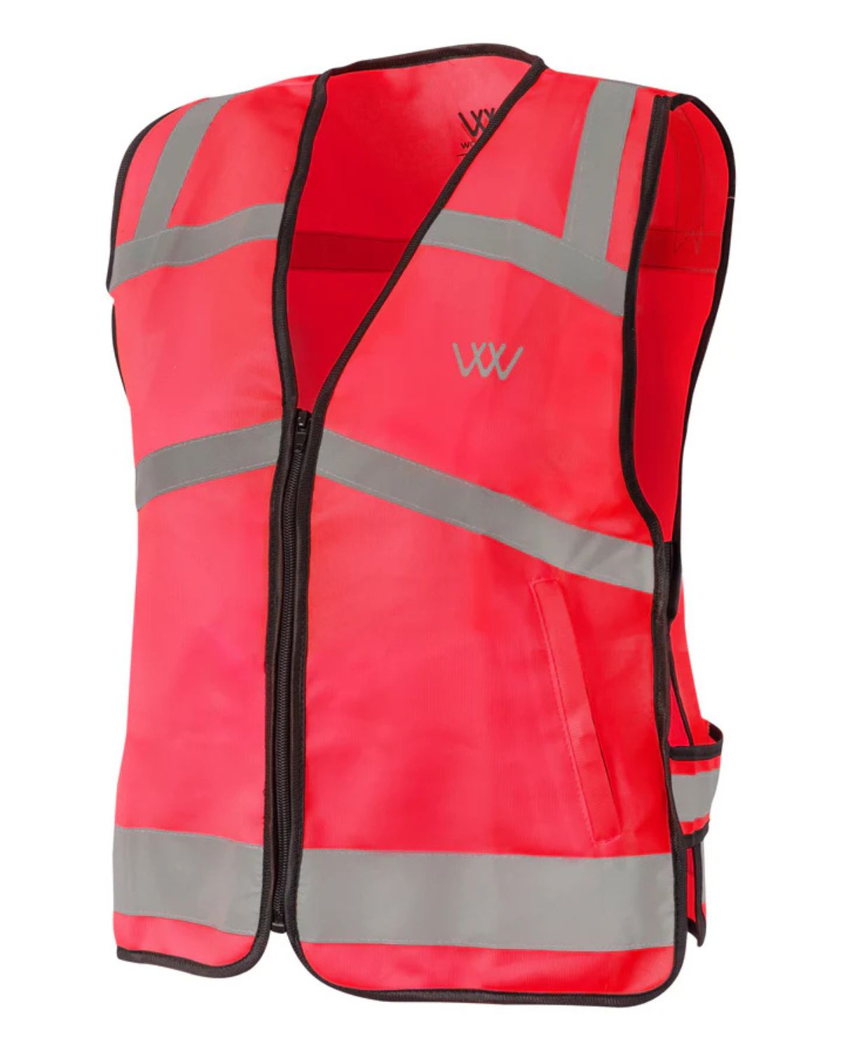 Hi Viz Pink Riding Vest: Reflective, Safety Gear for Horseback Riding. High Visibility Vest.