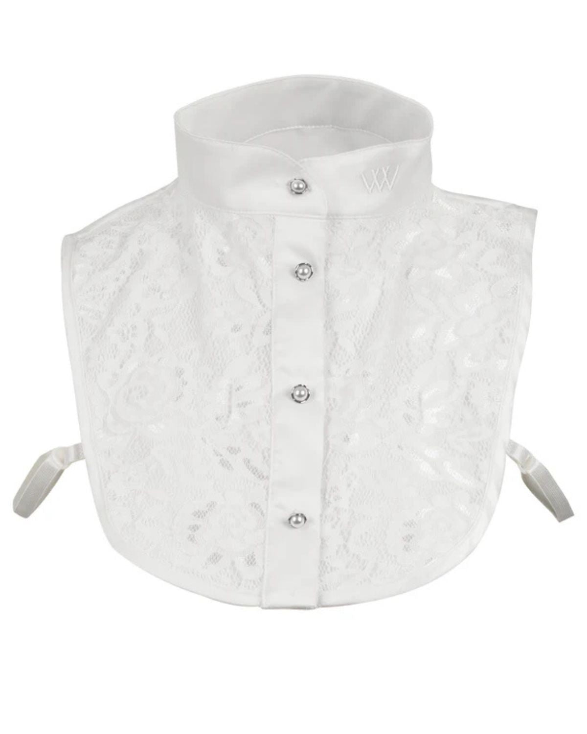 Woof Wear White Lace Competition Bib - Equestrian Show Apparel | Equiflair