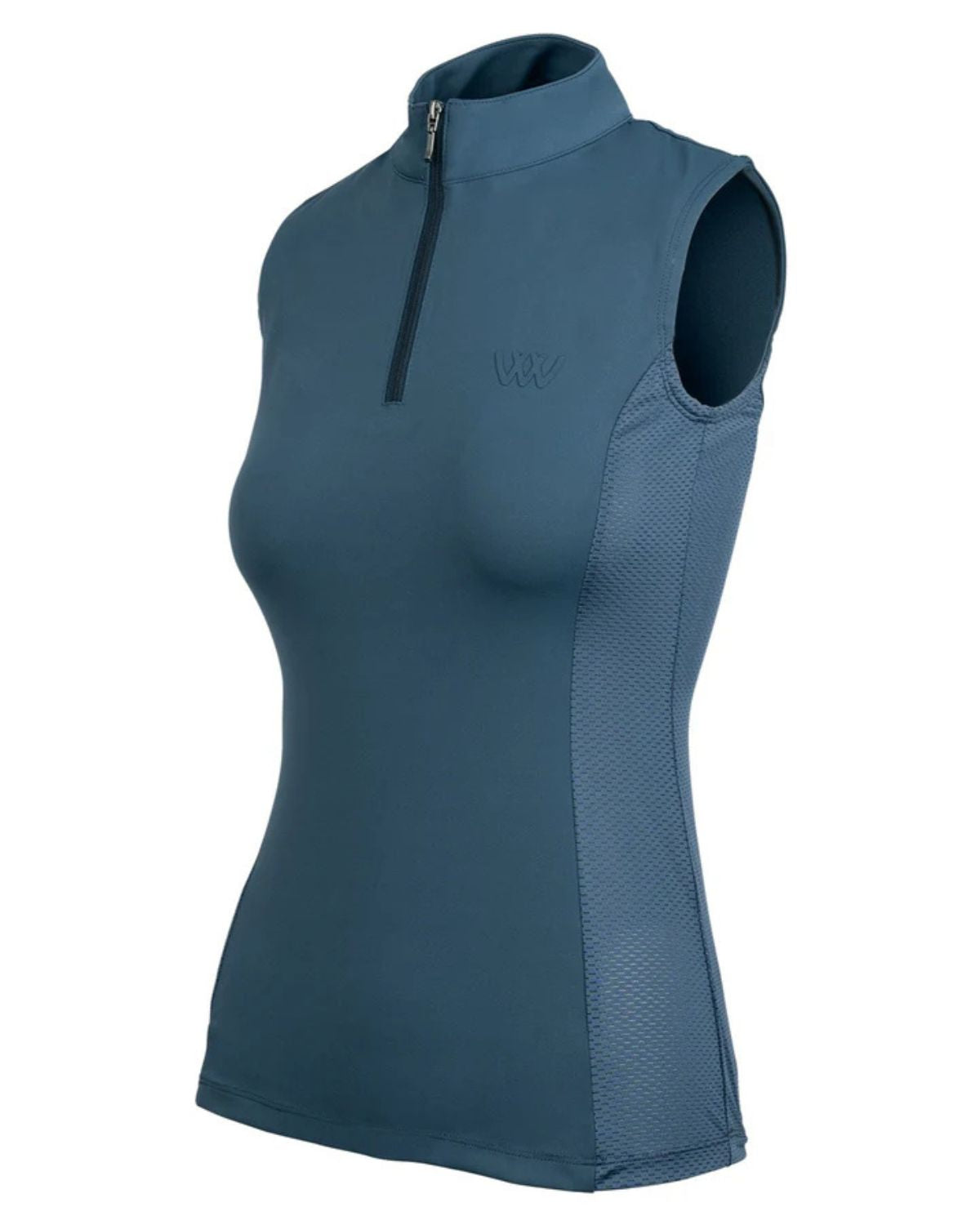 Woof Wear Sleeveless Tech Riding Shirt Petrol Blue | Equestrian Apparel