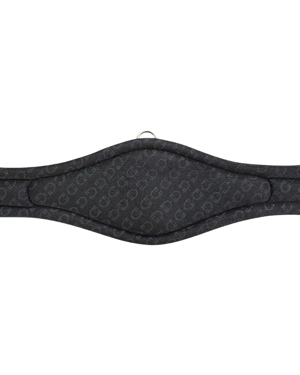 Equestro Jumping Girth Shaped Leather Black