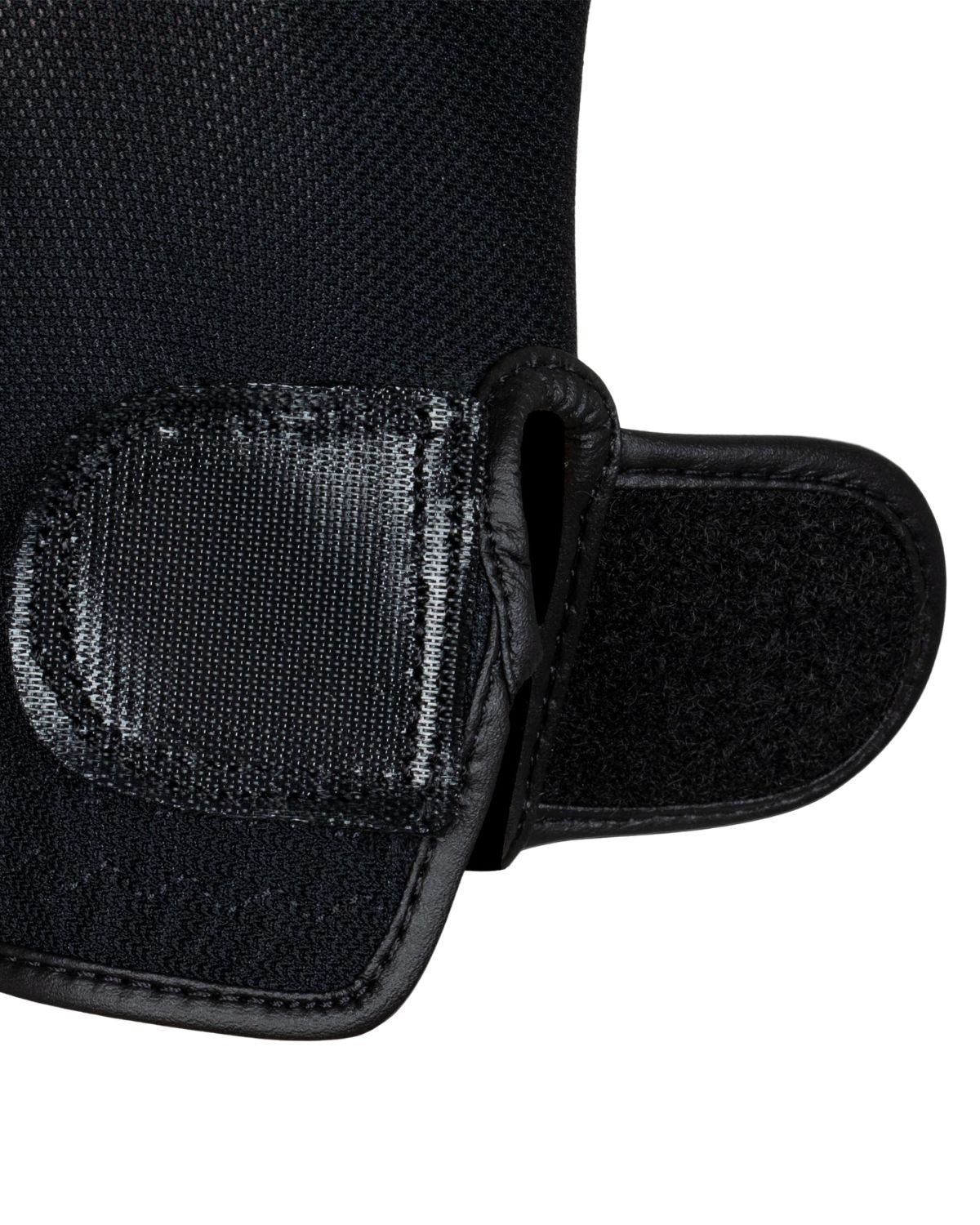 Equestro Unisex Gloves In Technical Fabric And Mesh Black