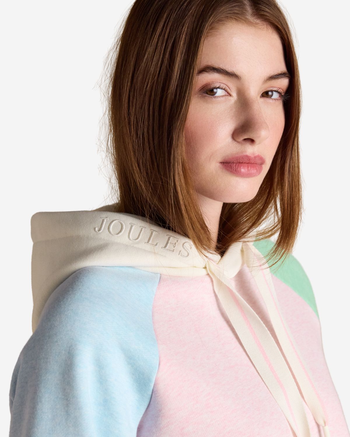 Joules Milbourne Colourblock Cotton Blend Hoodie | Equiflair