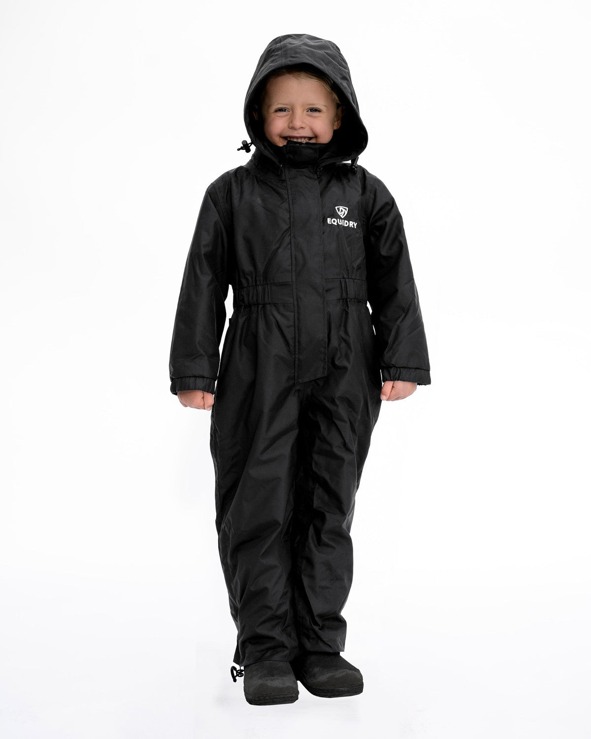 Children's All-In-One Puddle Suit Black
