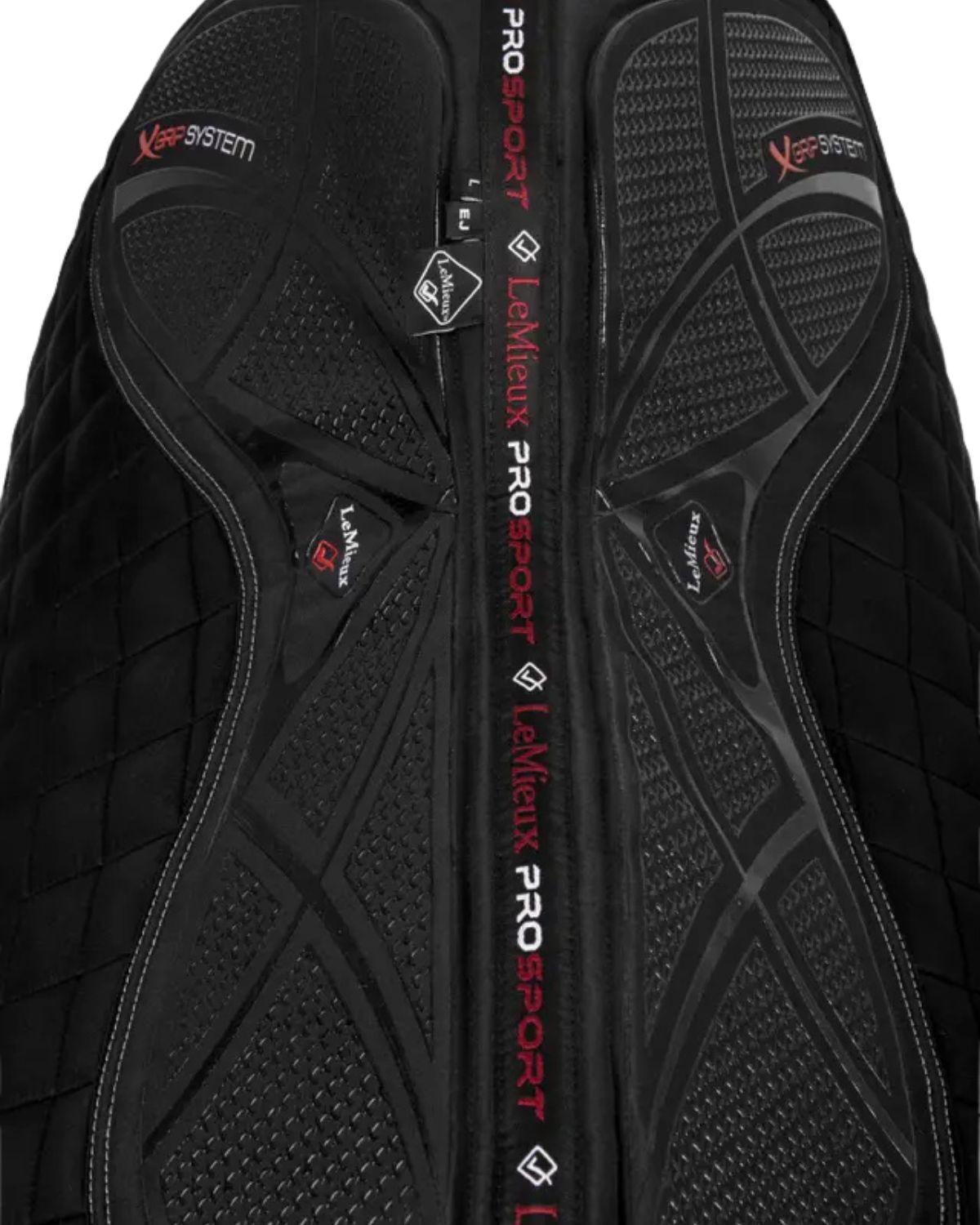 LeMieux X-Grip Silicone EuroJump Saddle Pad Black | Equestrian Jumping Pad