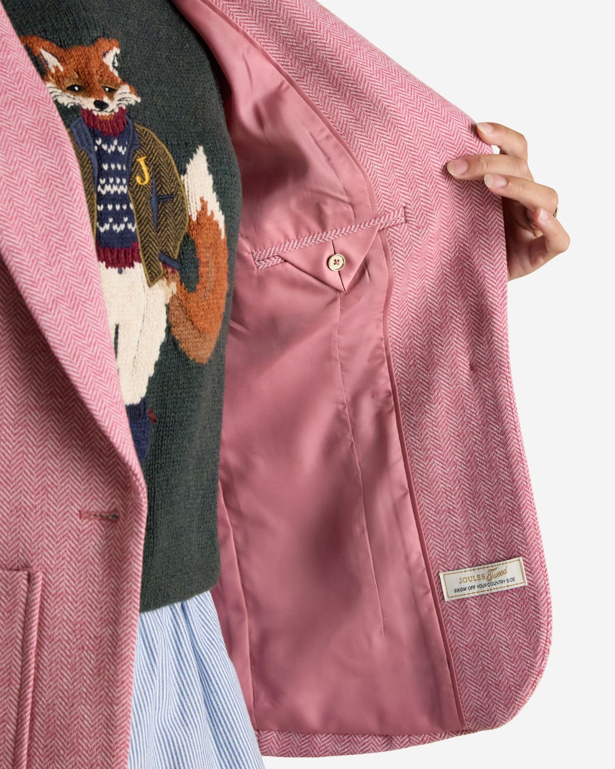 Joules Albury Blazer Pink