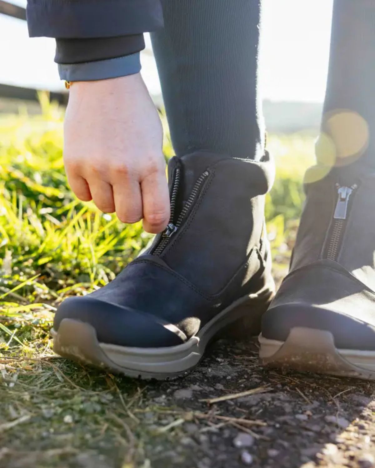 Lemieux Trex Waterproof Zip Boots Black - Equestrian Riding Ankle Boots