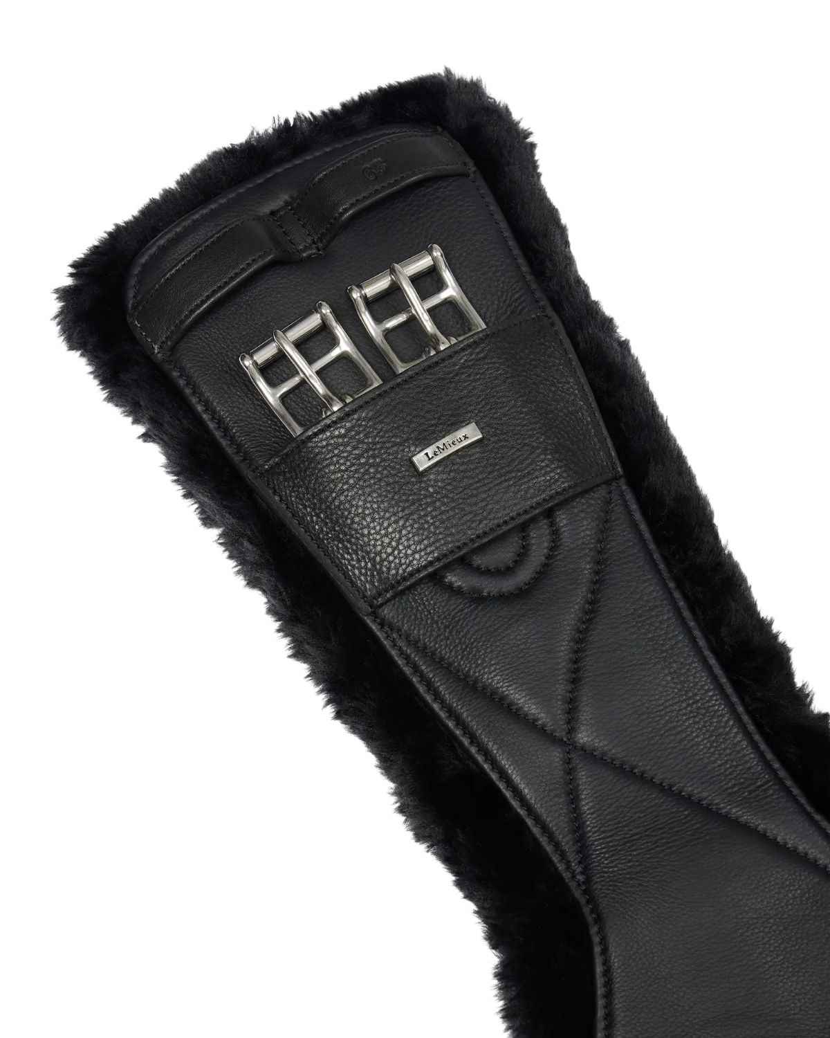 LeMieux Arika Simuwool Contoured Dressage Girth Black