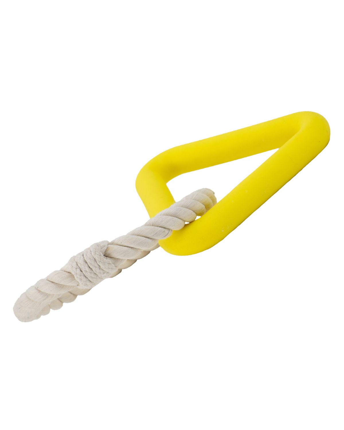 Ancol Playtime Natural Ropey Triangle Yellow Dog Toy