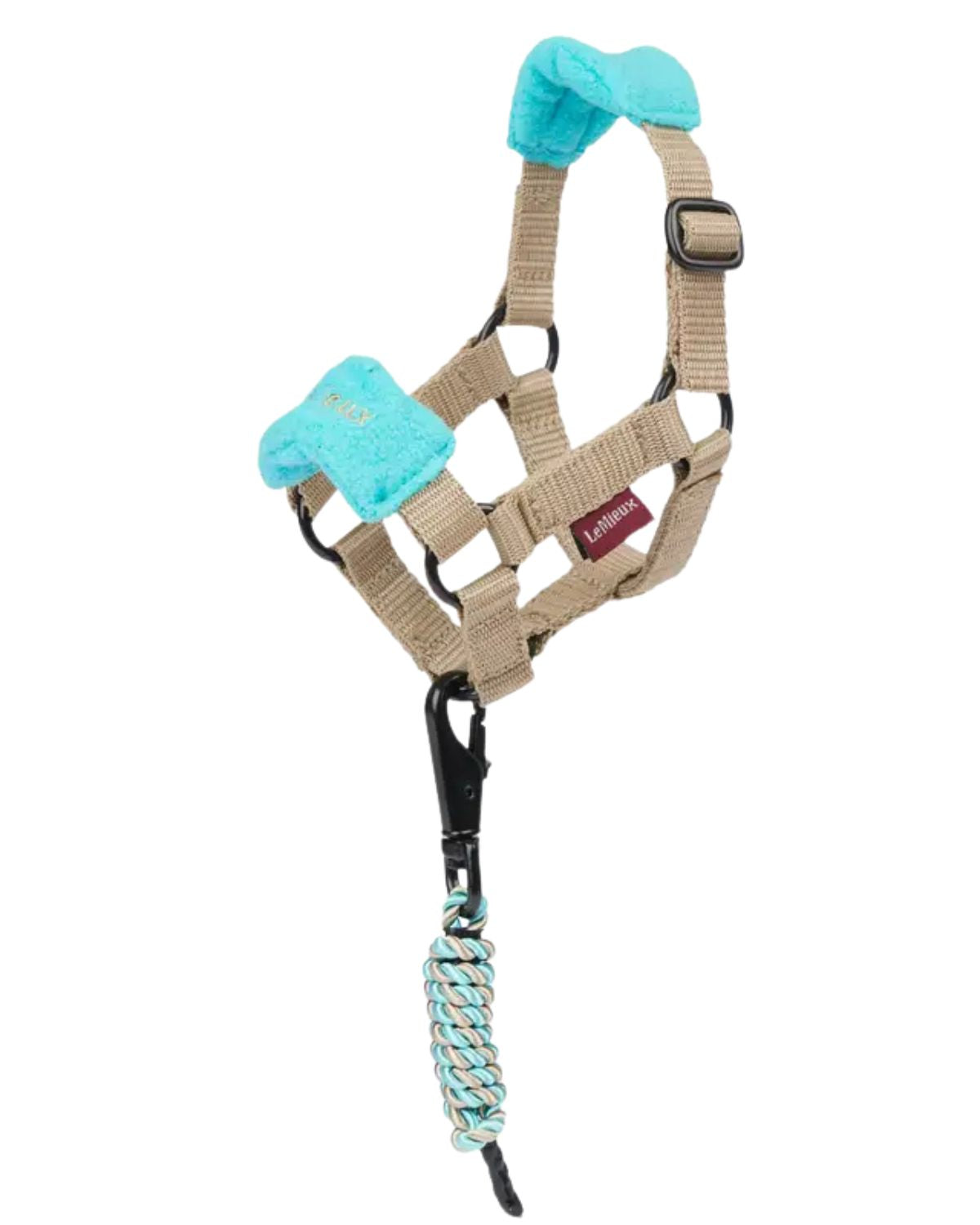 LEMIEUX Toy Pony Vogue Headcollar & Leadrope - Azure, Kids Toy Horse Headgear, Fleece Padded, Embroidered Branding