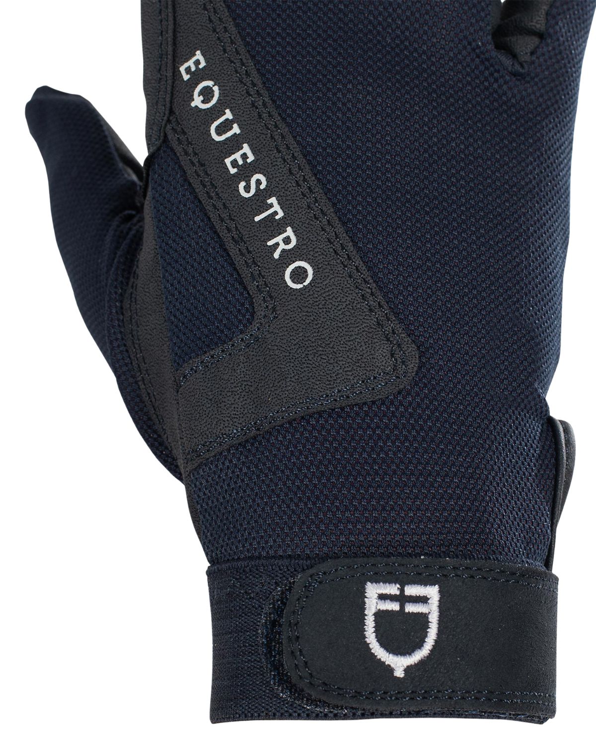 Equestro Gloves In Technical Fabric Navy | Equiflair