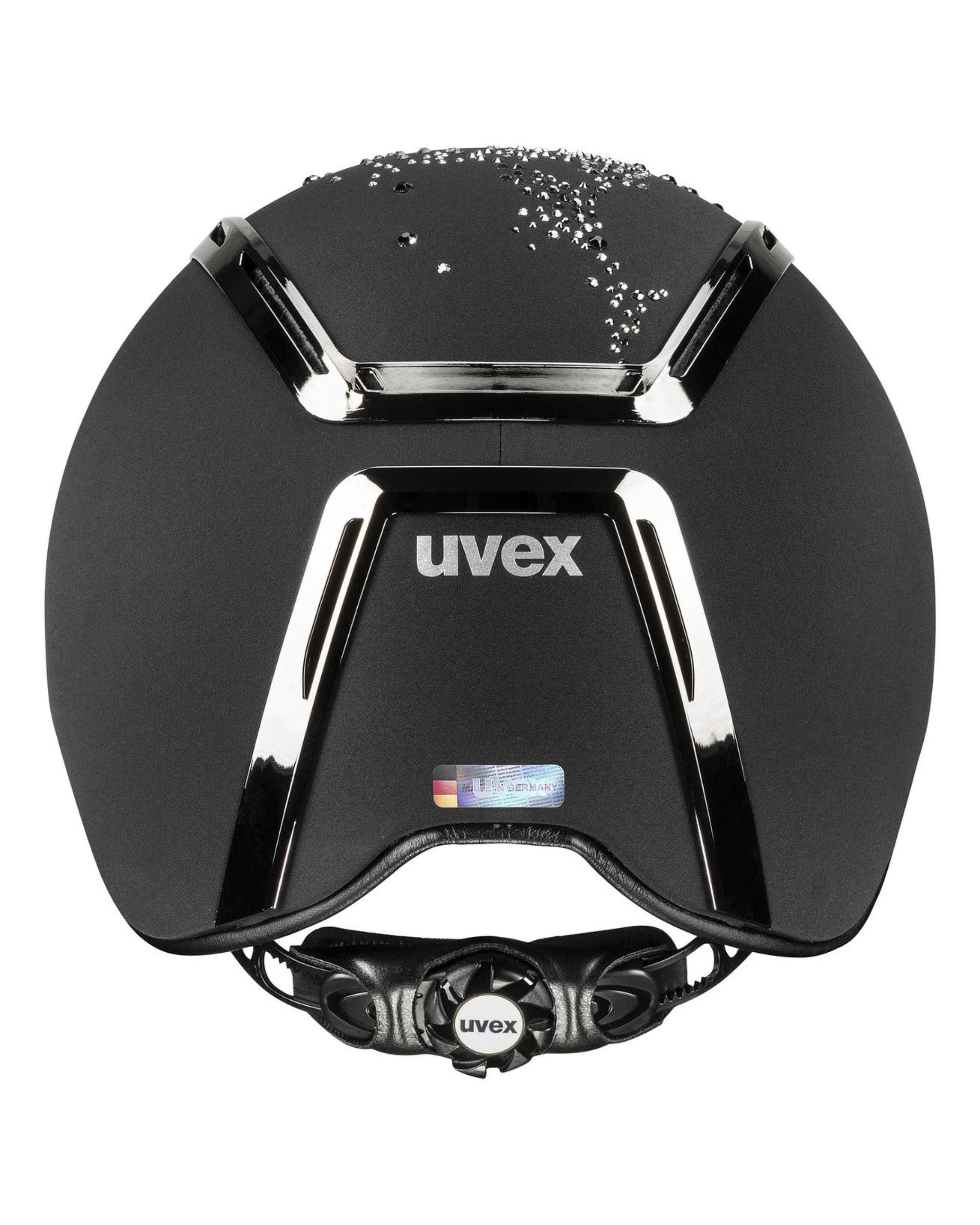 Uvex Exxeed Diamond Riding Helmet - Satin Black