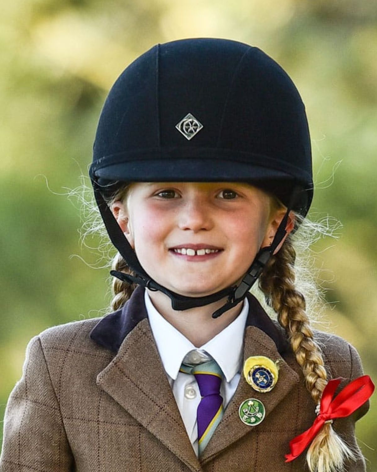 Charles Owen YR8 Junior Riding Helmet - Black Suede Equestrian Protective Gear