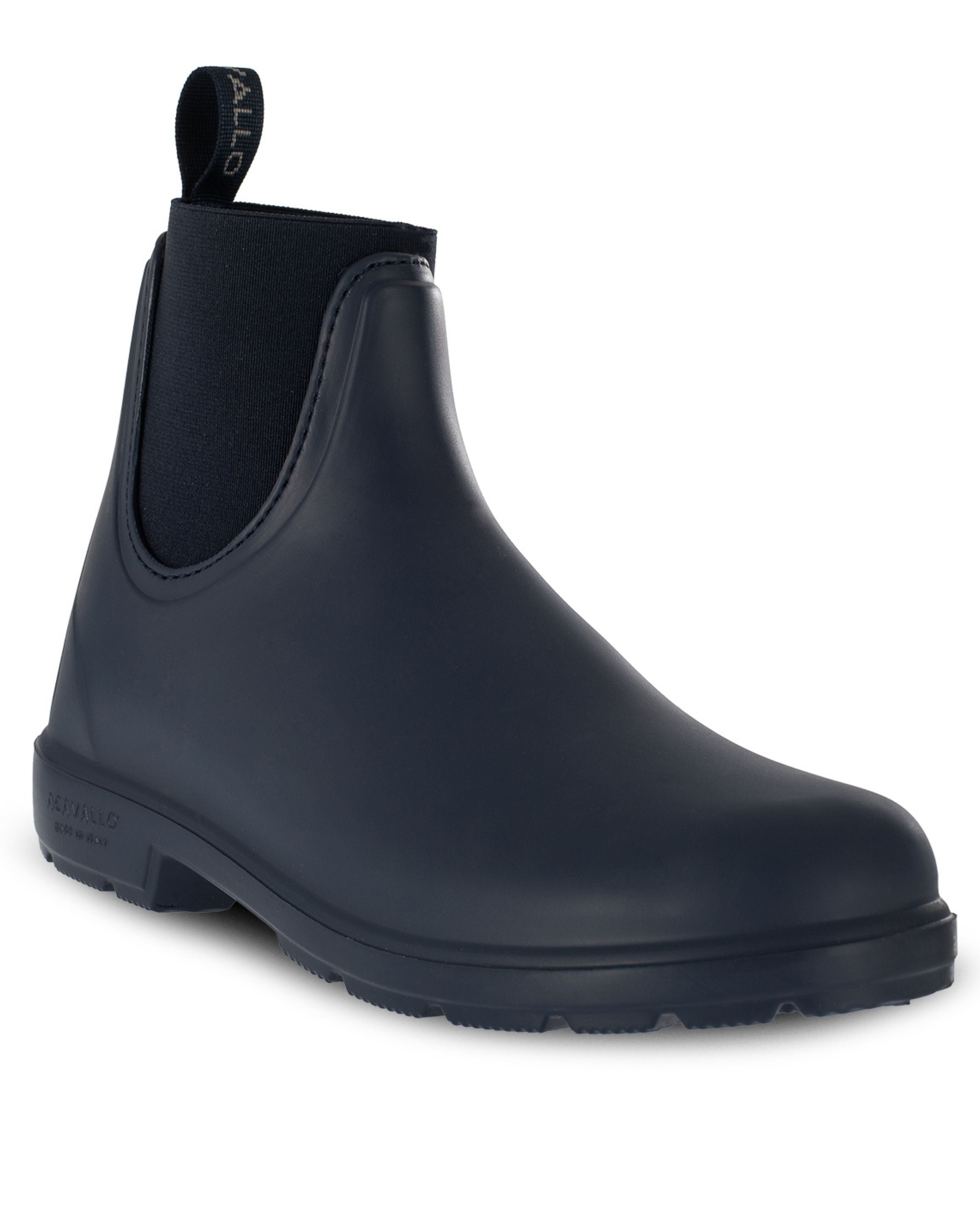 Acavallo Piuma Rubber Jodhpur Boots Navy
