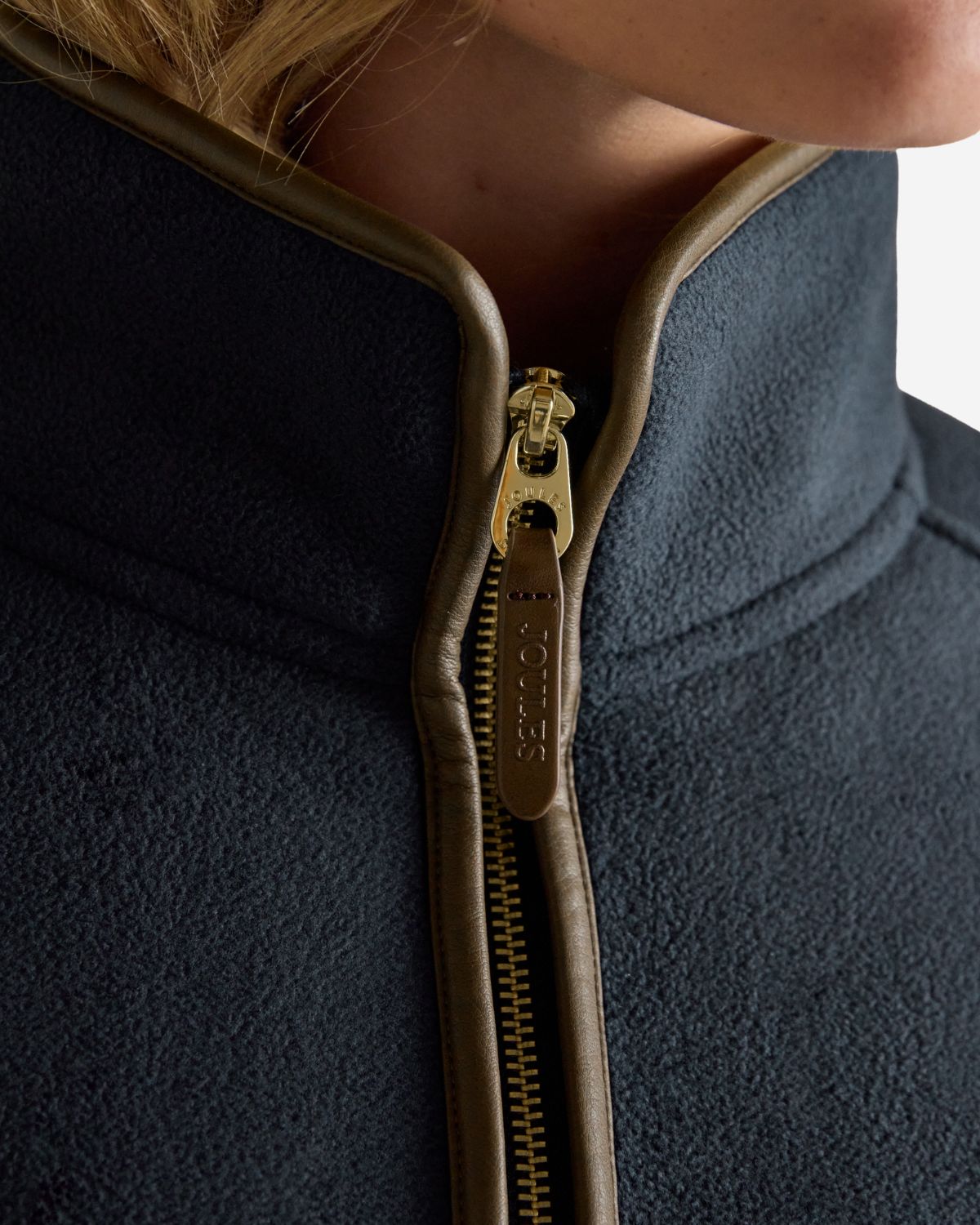 Joules Heritage Navy Longline Zip Through Fleece | Equiflair