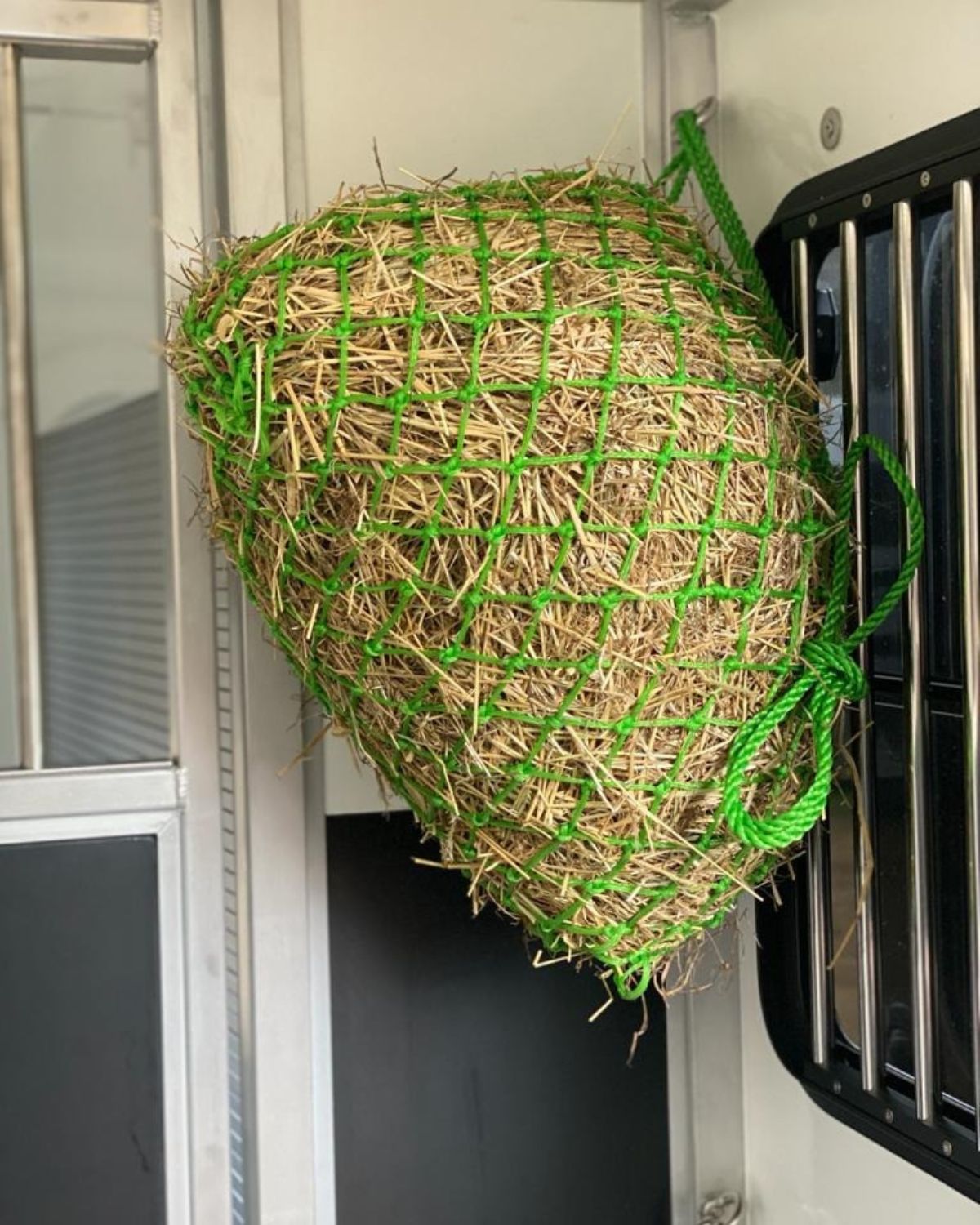 Green Horse Hay Net - Travel Pony Slow Feeder | Equiflair