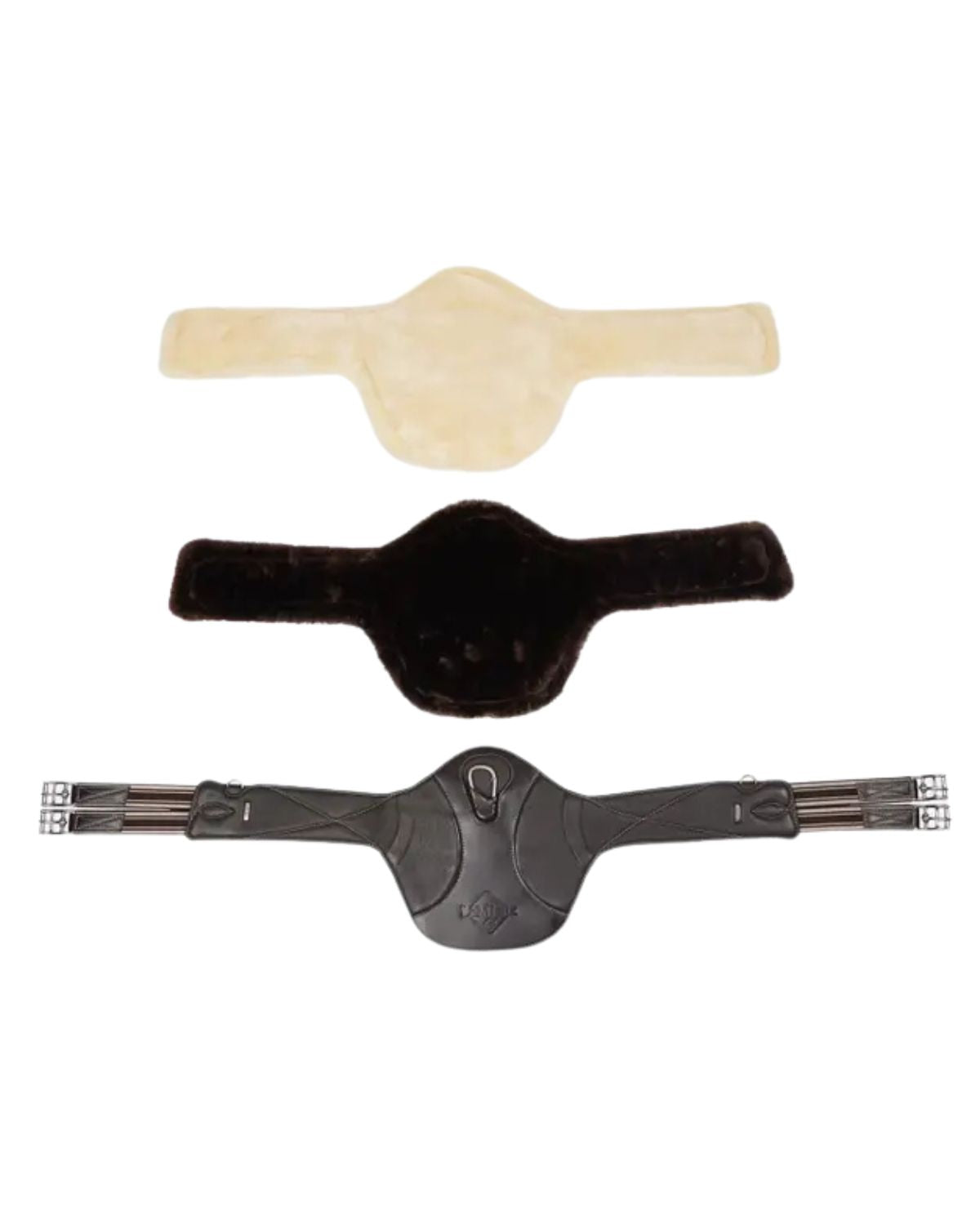 LeMieux Arika Simuwool Contoured Long Stud Girth Brown
