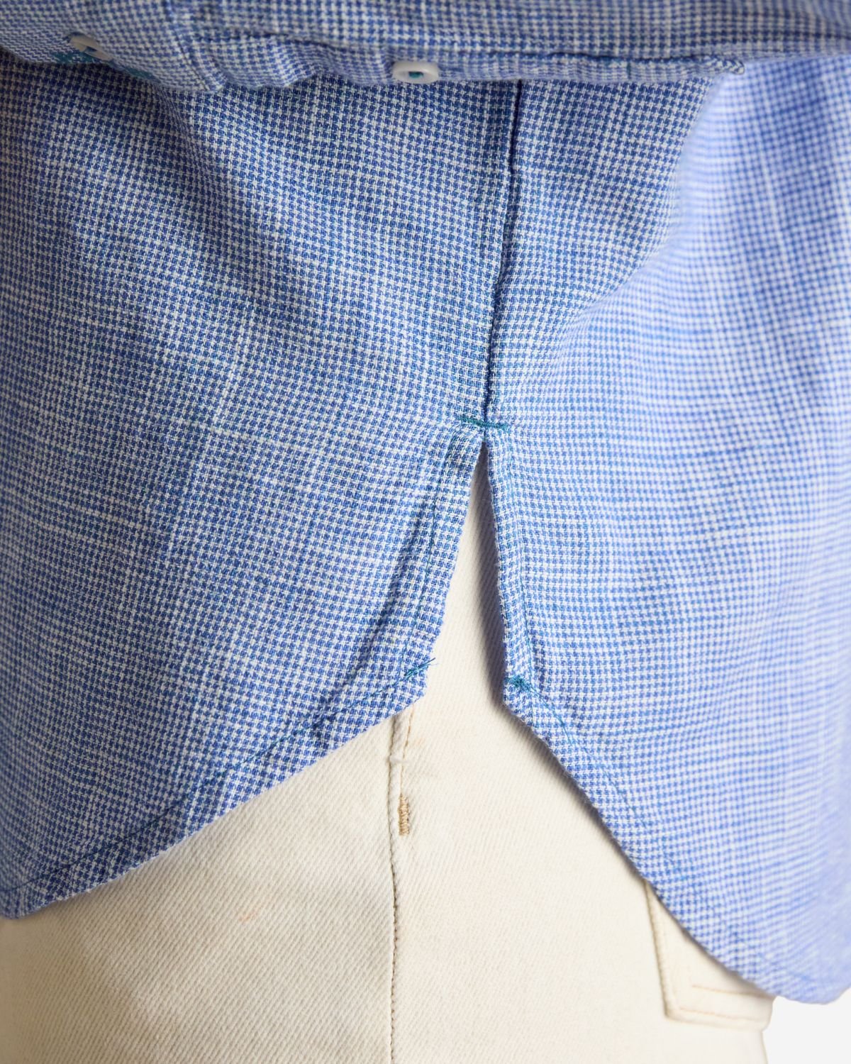 Joules Ida Blue Puppytooth Long Sleeve Cotton Shirt | Equiflair