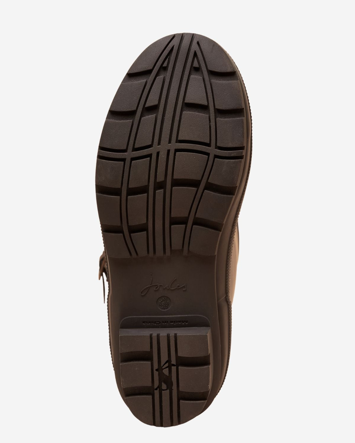 Joules Women's Houghton Adjustable Tall Welly Chocolate Brown