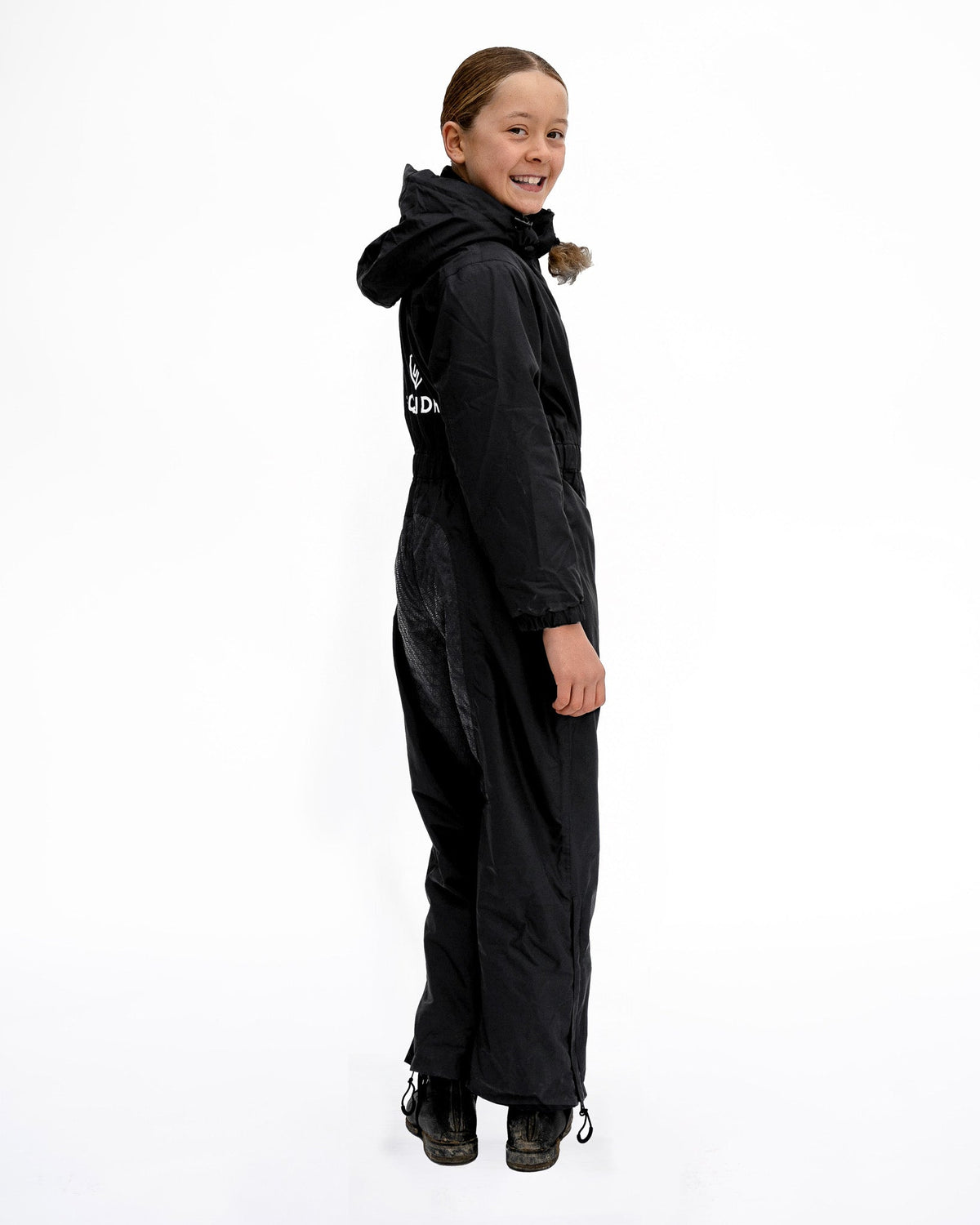 Children's All-In-One Puddle Suit Black