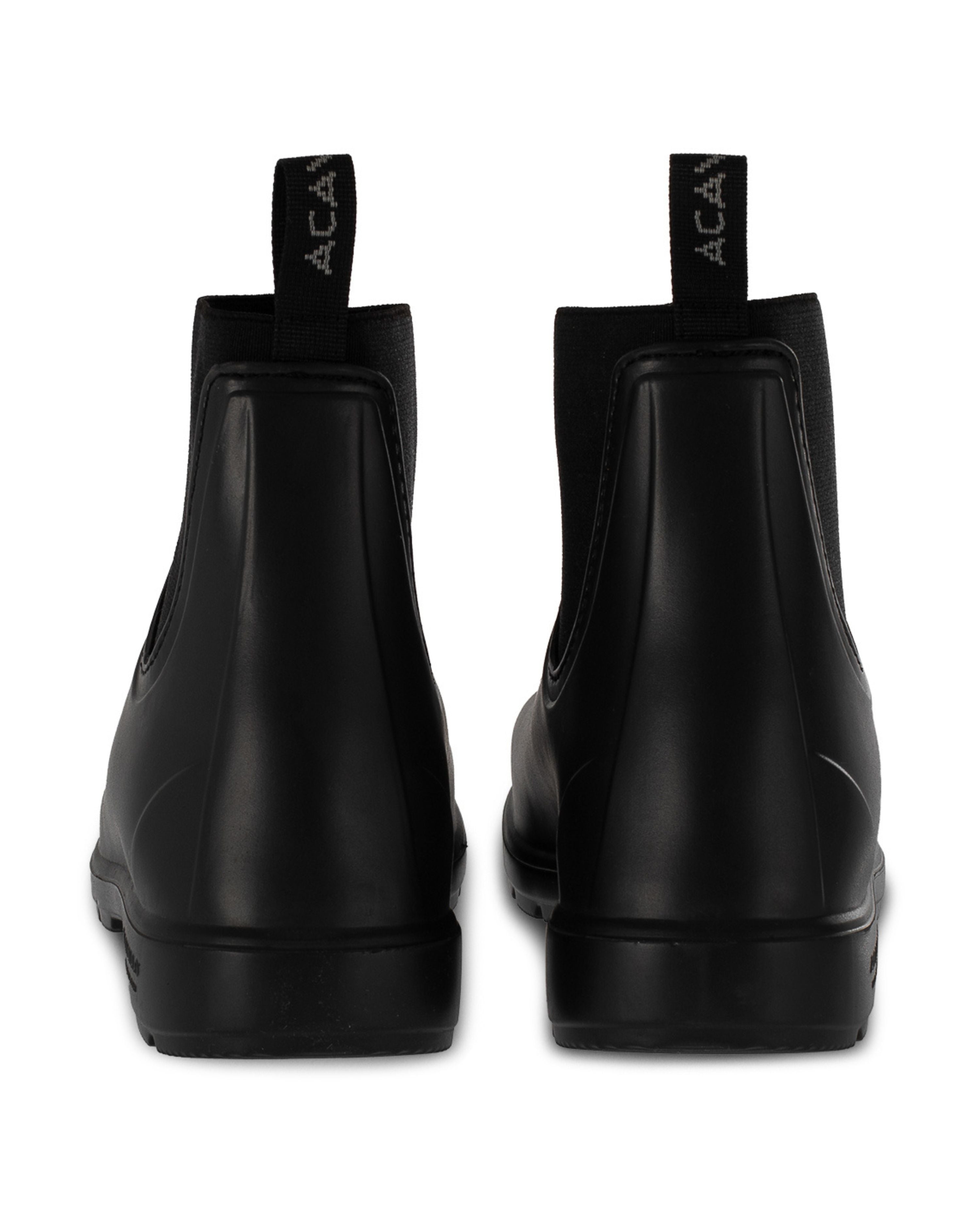 Acavallo Piuma Rubber Jodhpur Boots Black