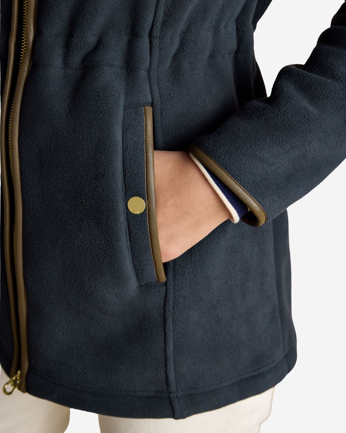 Joules Heritage Navy Longline Zip Through Fleece | Equiflair