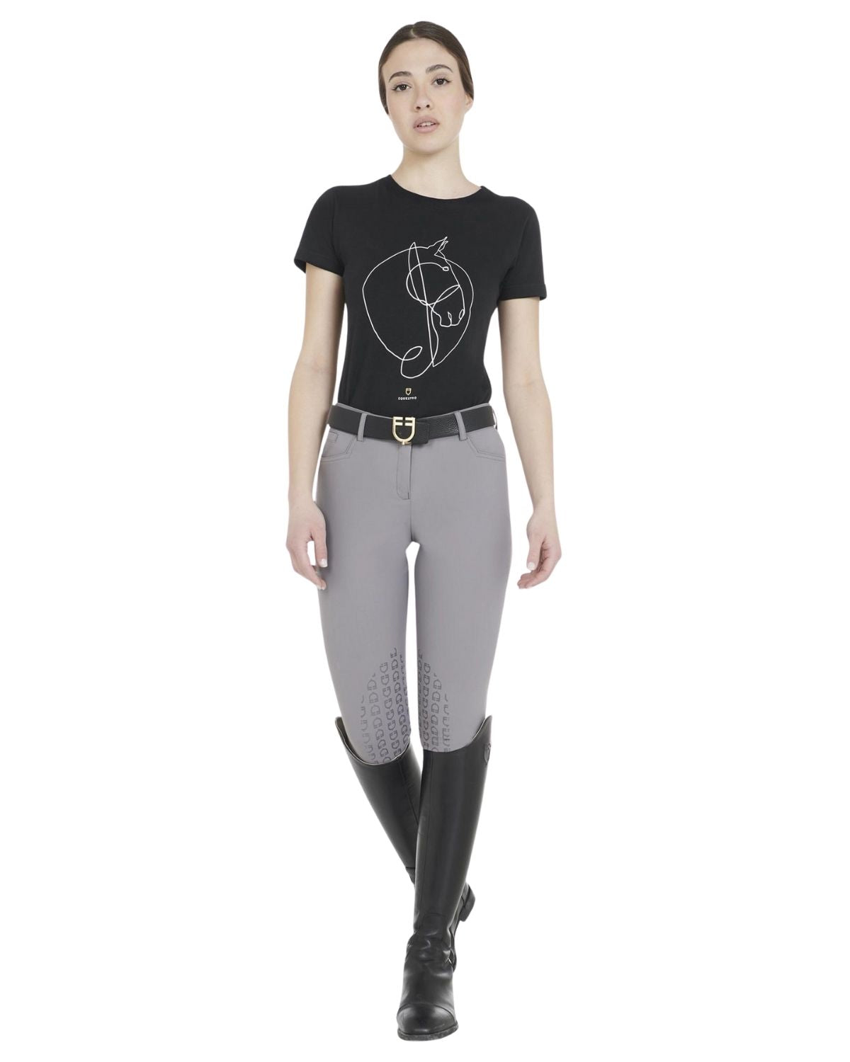 Equestro Women'S Latest Generation Summer Breeches Frost Grey | Equiflair