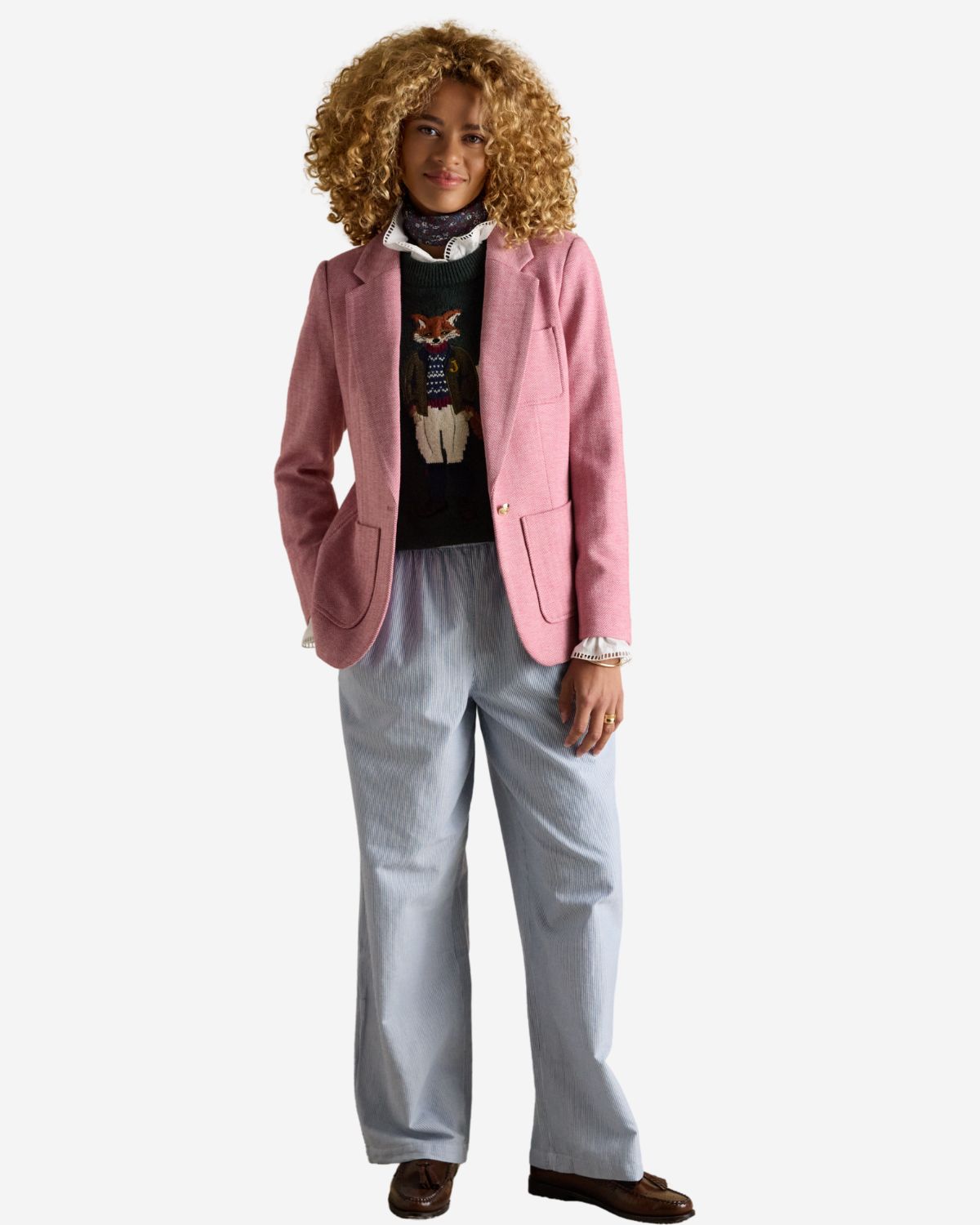 Joules Albury Blazer Pink