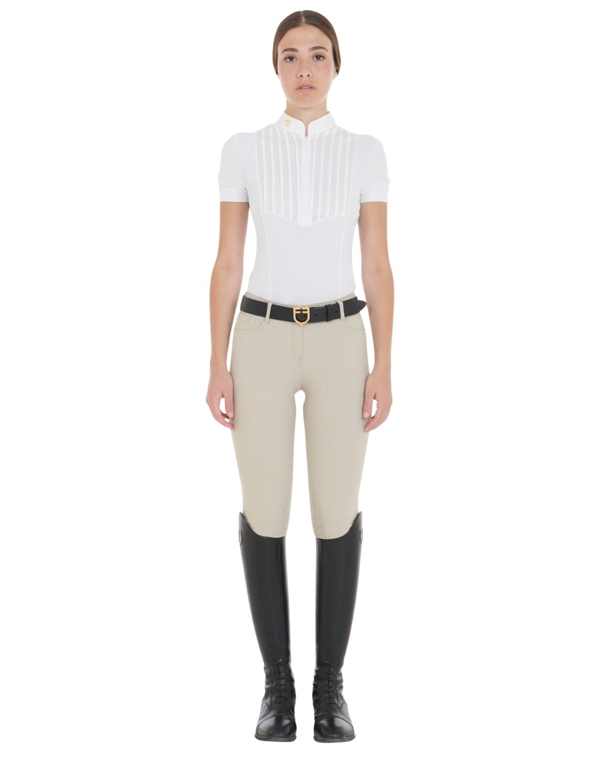 Equestro Women's Latest Generation Summer Breeches Oxford Tan