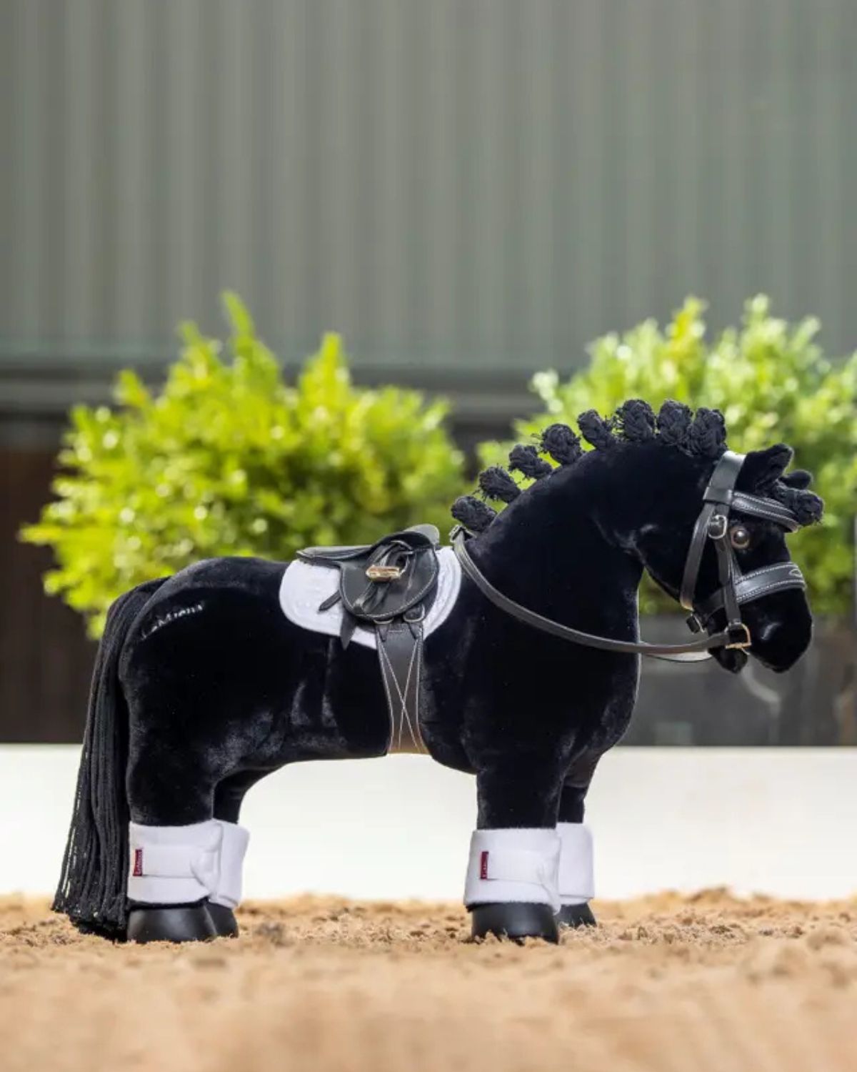 LEMIEUX TOY PONY SKYE - Black Dressage Horse Toy with Plaitable Mane & Tail - Equiflair