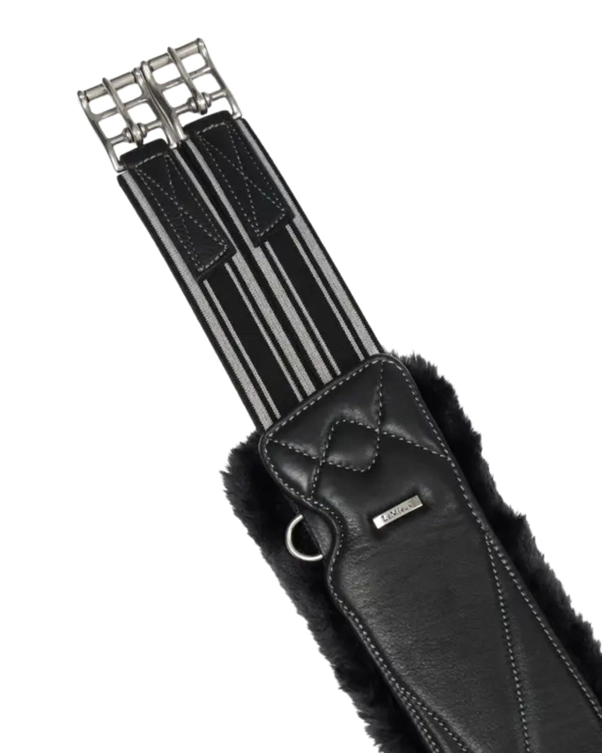 LeMieux Arika Simuwool Contoured Long Girth Black - Horse Equestrian Comfort & Performance - Equiflair - 105cm