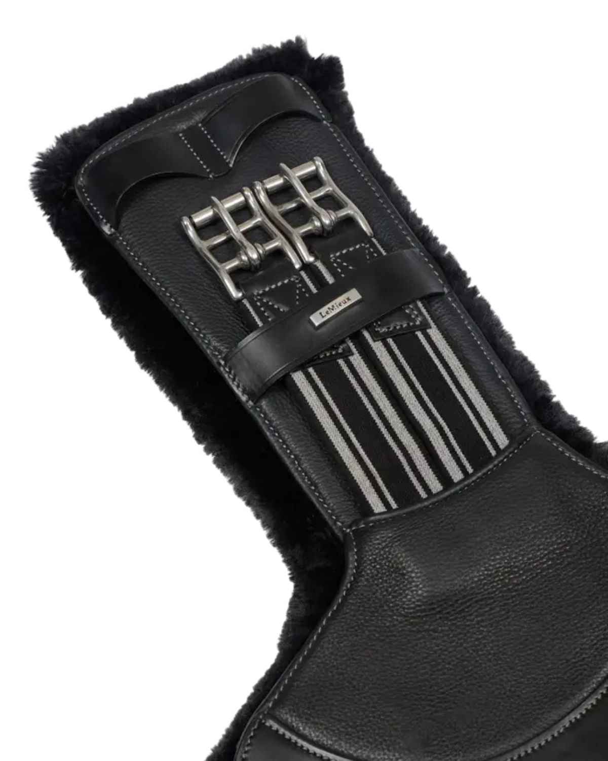 LeMieux Arika Simuwool Contoured Short Stud Girth Black