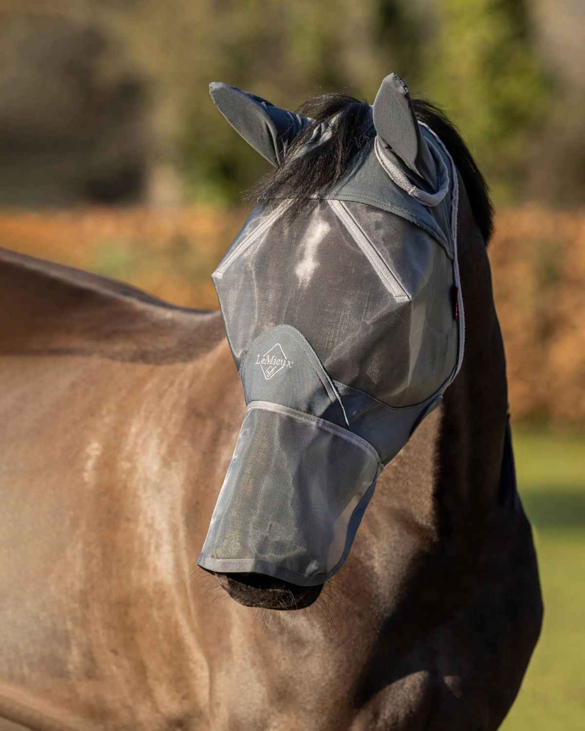 LeMieux ArmourShield Pro Full Fly Mask Grey