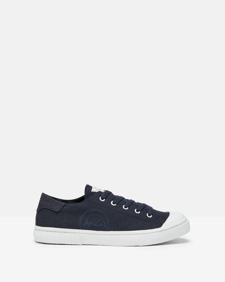 Joules Coast Navy Blue Canvas Pumps