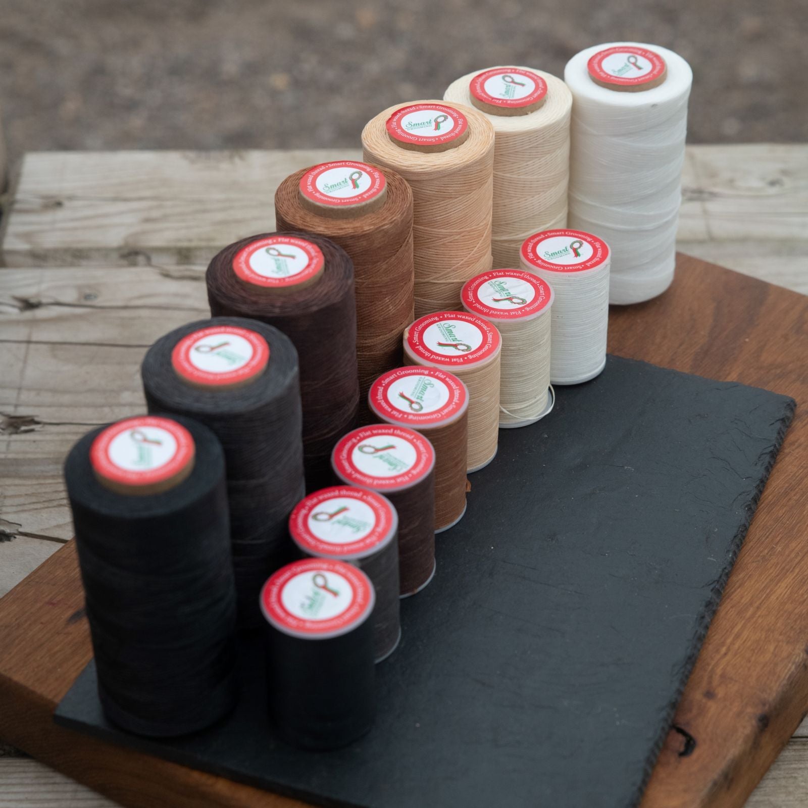 Smart Grooming Plaiting Thread: Black, Brown, White Horse Braiding Supplies. Strong Waxed Thread Spools for Equestrian Use.