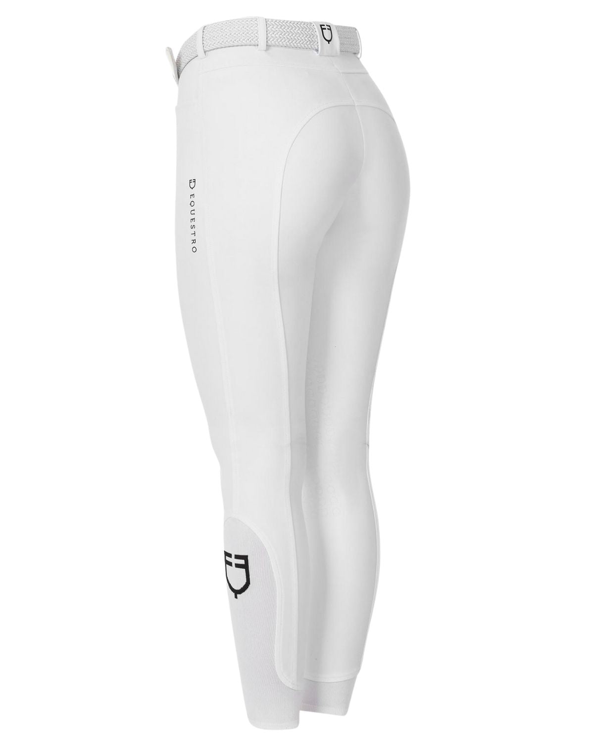 Equestro Women'S Knee Grip Breeches Equestro X Fise White