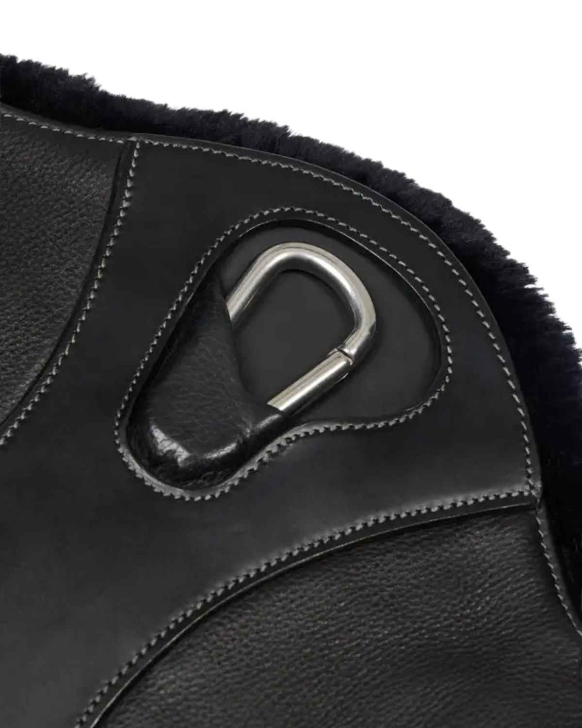 LeMieux Arika Simuwool Contoured Short Stud Girth Black