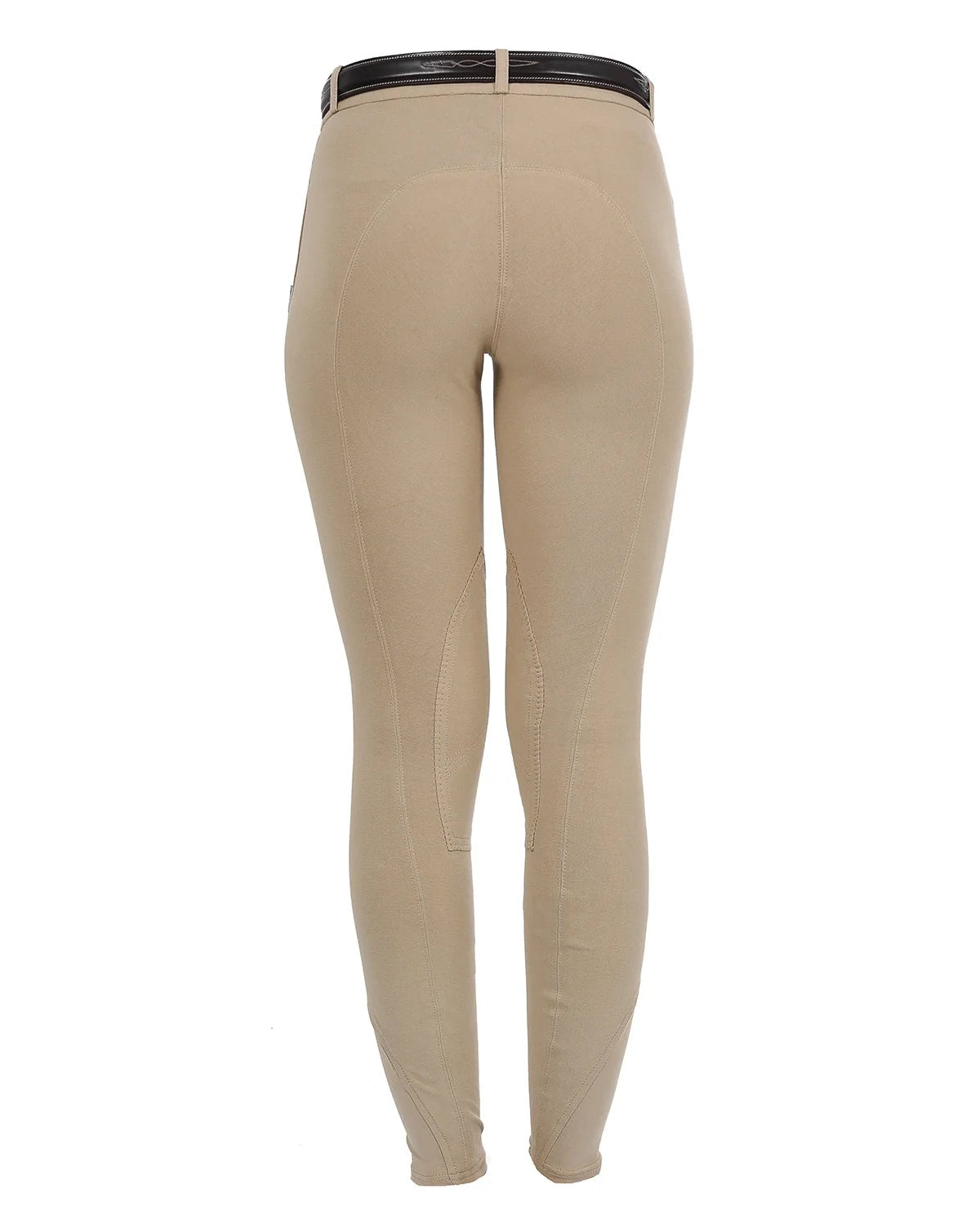 Equestro Selene Model Woman Breeches In Stretch Cotton Beige