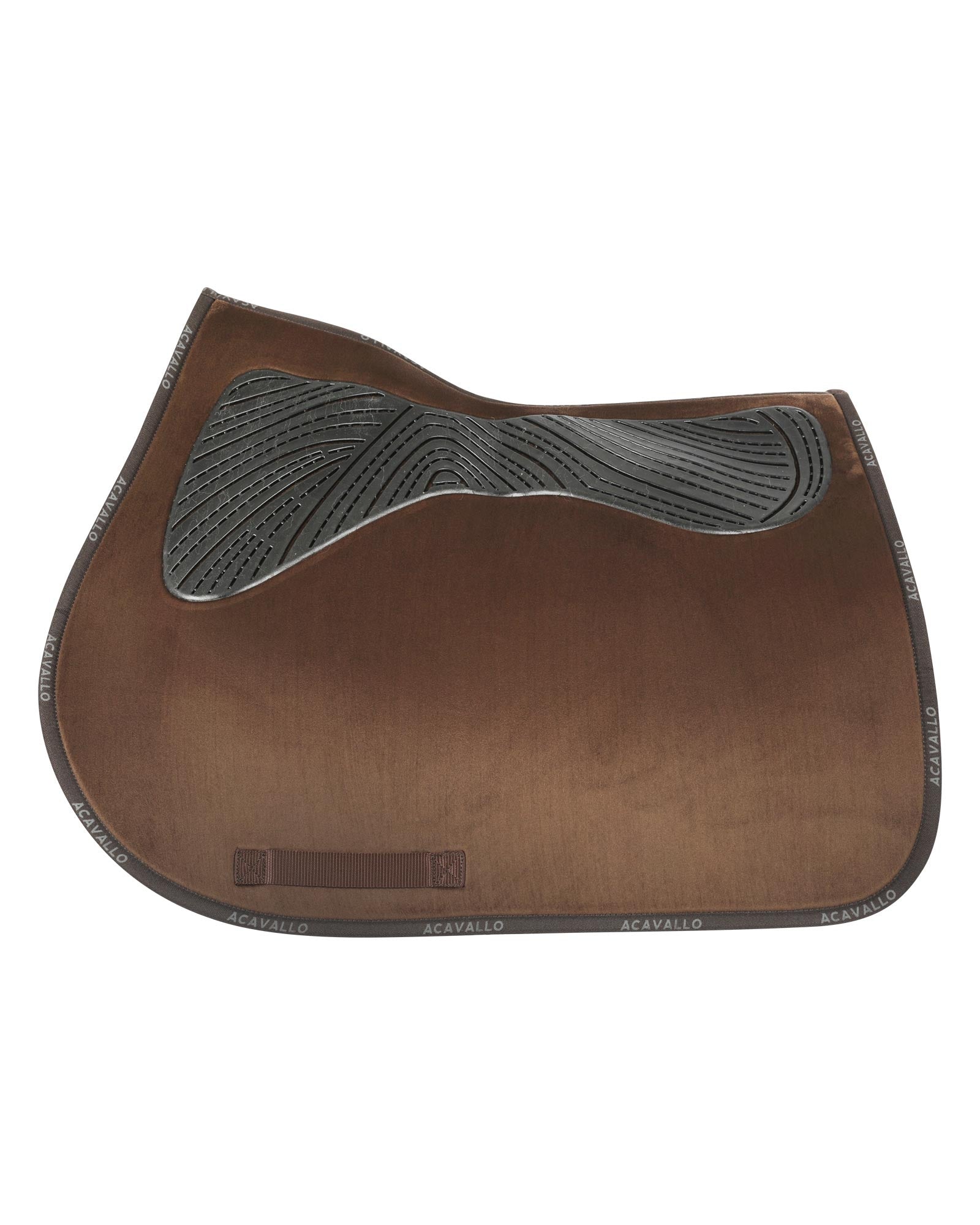 Acavallo Jumping Saddle Pad CW-CS Twin Sided Gel Grip Brown