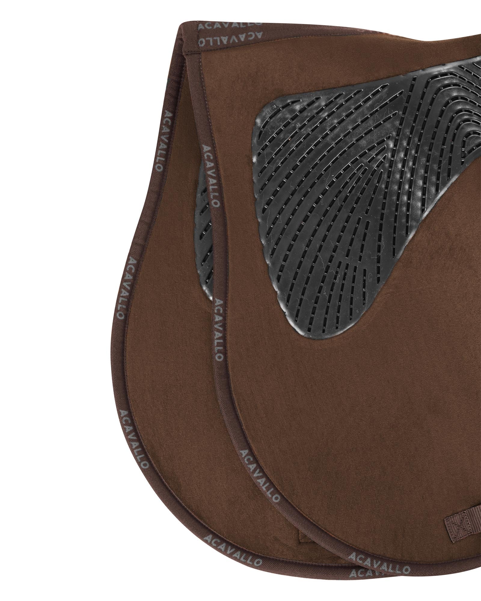 Acavallo Jumping Saddle Pad CW-CS Twin Sided Gel Grip Brown