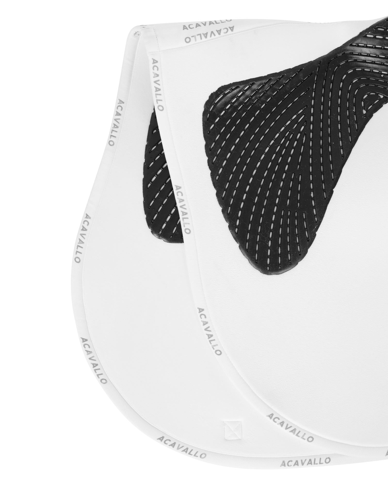 Acavallo Jumping Saddle Pad CW-CS Twin Sided Gel Grip White