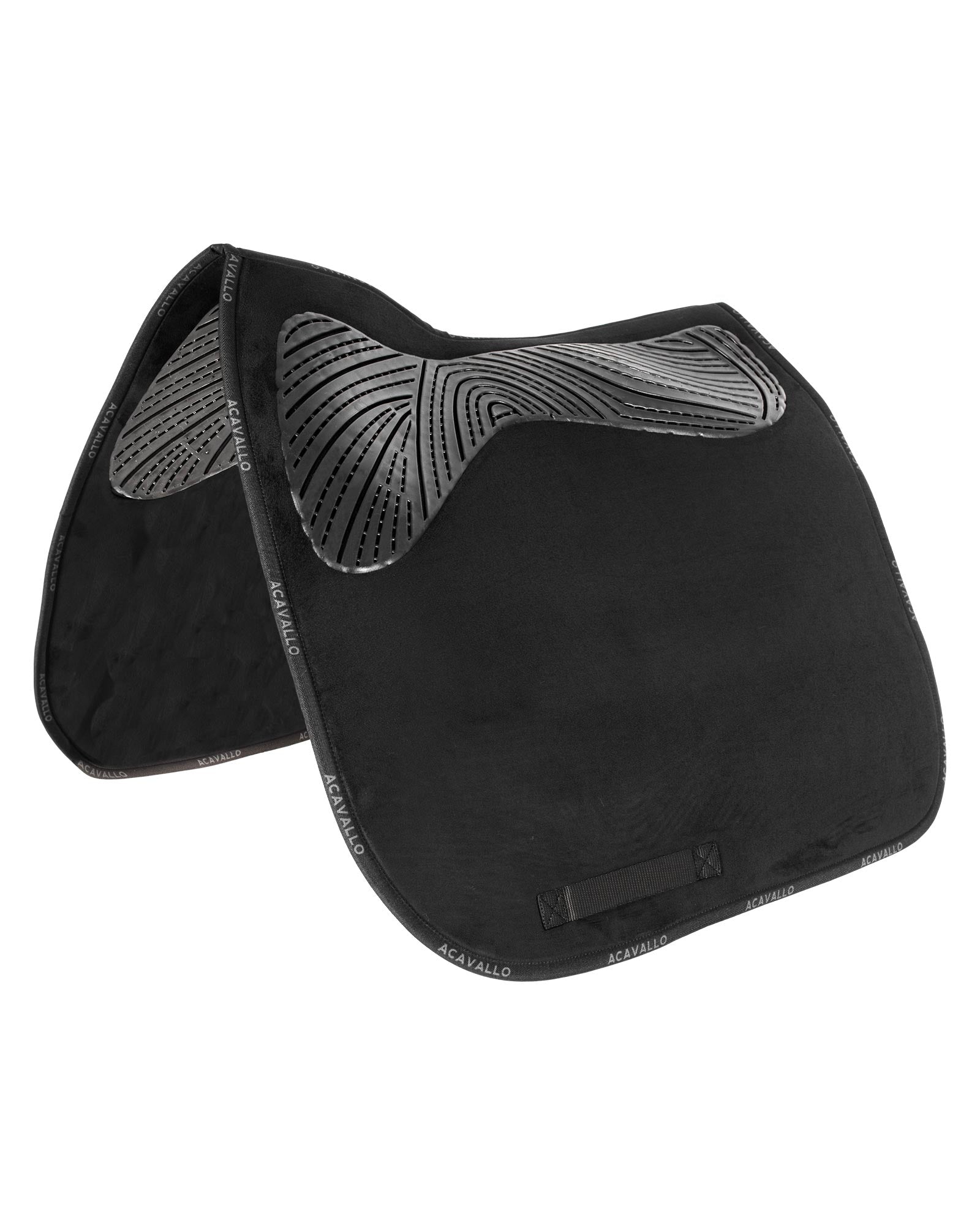 Acavallo Dressage Saddle Pad CW-CS Twin Sided Gel Grip Black