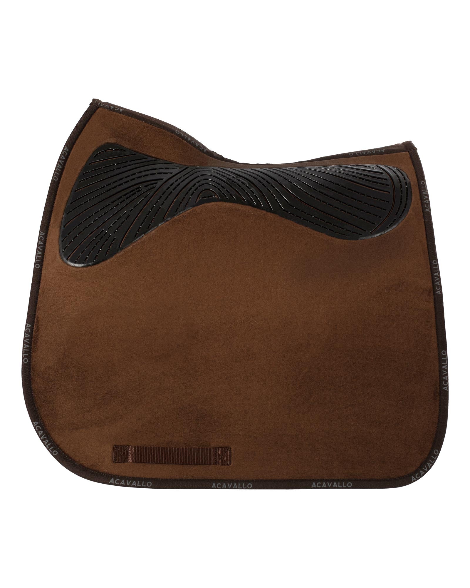 Acavallo Dressage Saddle Pad CW-CS Twin Sided Gel Grip Brown